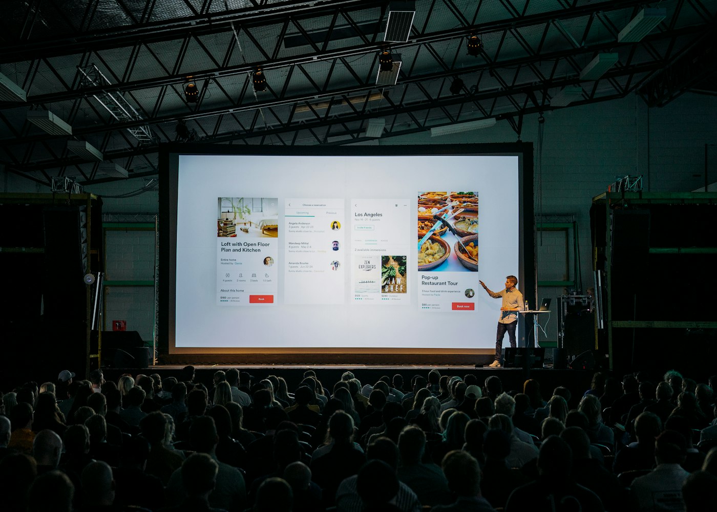 Stage and screen content